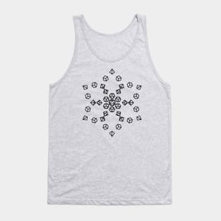 Flower Polyhedral Dice Tank Top